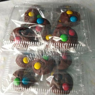 คุ้กกี้แบบนุ่มรสชอคโกแลต แต่งหน้าm&amp;m