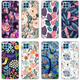 OPPO k3 a59 F1s a92 a52 a93 r17 pro a73 a77 Case TPU Soft Silicon Protecitve Shell Phone casing Cover flower pattern