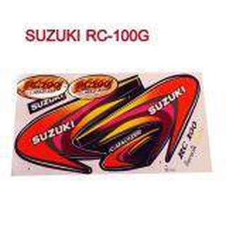 A สติ๊กเกอร์ติดรถมอเตอร์ไซด์ สำหรับ SUZUKI RC-100G