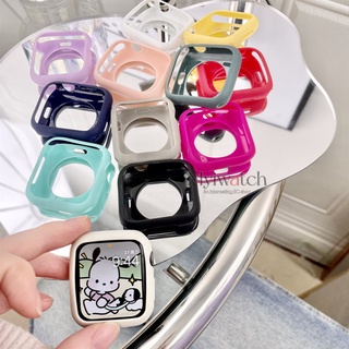 เคสซิลิโคนนิ่ม สีแคนดี้ สําหรับ Apple Watch 7 6 SE 5 4 3 iWatch Series 45 มม. 42 มม. 38 มม. 44 มม. 40 มม. 41 มม.