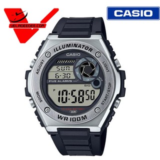 CASIO นาฬิกาผู็ชาย สายสแตนเลส-เรซิ่น (ประกันCMG ศูนย์เซ็นทรัล 1ปี) รุ่น MWD-100H-1A(สีดำ) VELADEEDEE.COM