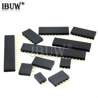ซ็อกเก็ตพินตัวเมีย แถวเดียว 2.54 มม. 2 3 4 5 6 7 8 9 10 11 12 13 14 40Pin PCB แถวเดียว สําหรับแม่ 10 ชิ้น