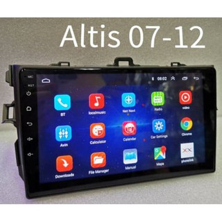 เครื่องเล่นระบบ Android ตรงรุ่น Toyota Altis ปี07-12 ใหม่ล่าสุด MXL​ 9"/Android V:10