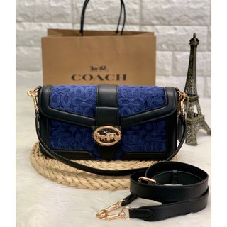 COACH GEORGIE SHOULDER BAG IN SIGNATURE VELVET