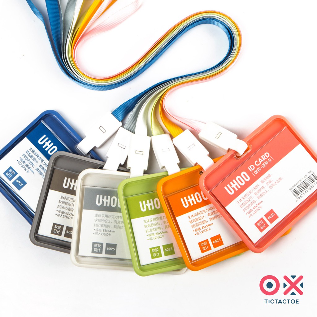 ป้ายห้อยบัตรและสายคล้องคอ แบบ TPR Card Holder & Neck lanyard