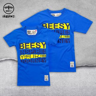 Beesy เสื้อยืด รุ่น Stitch สีฟ้า