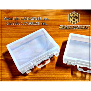 กล่องพลาสติก สำหรับใส่สิ่งของ ขนาดเล็ก ขนาด 132x102x33 mm.