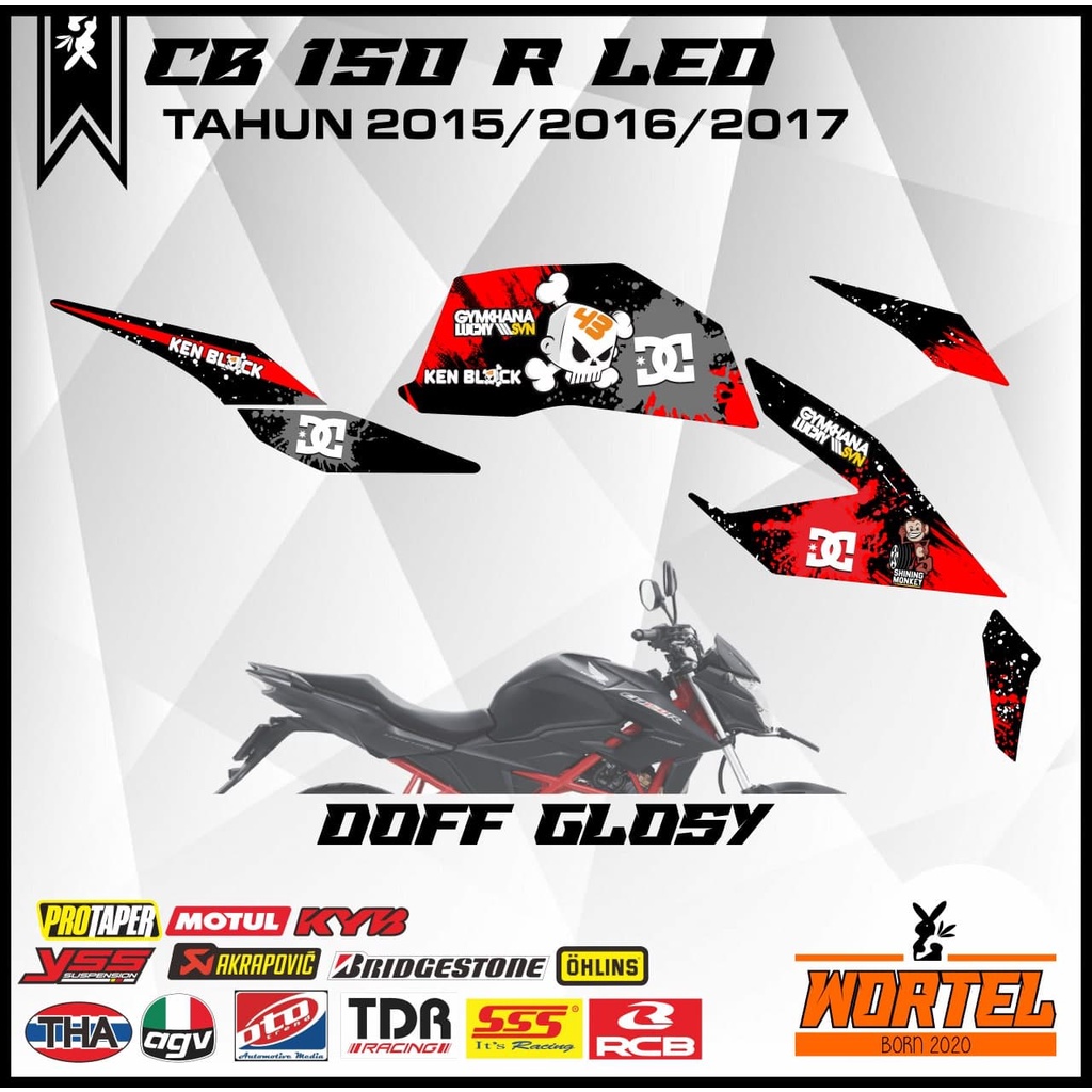 CB150R Striping - CB 150 R Streetfire 2015-2017 DC รถจักรยานยนต์ Decal สติกเกอร์