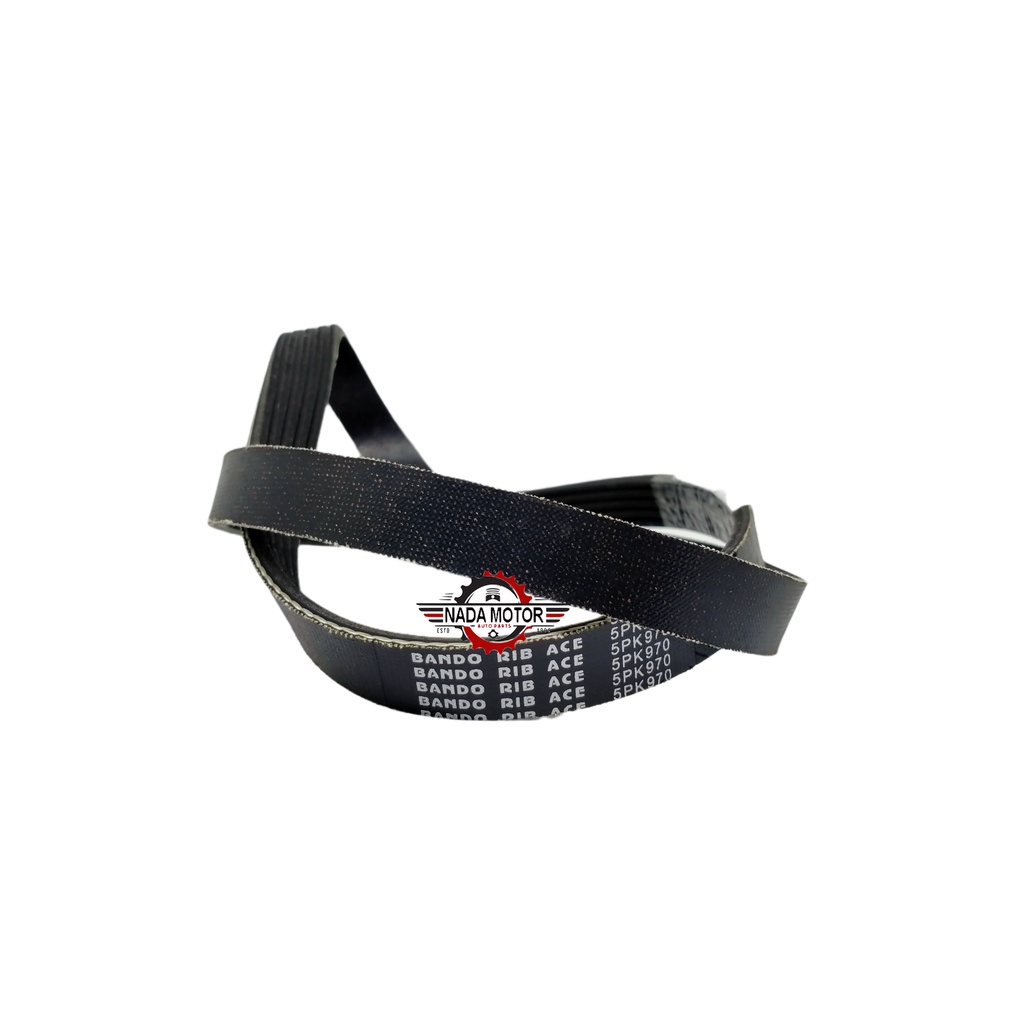 สายพานพัดลม สายพานพัดลม V-Belt 5 PK 970 Soluna Original Bando
