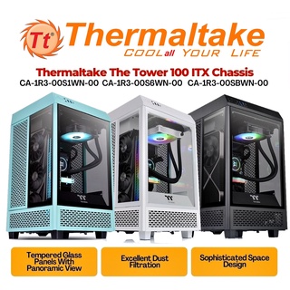 CASE (เคสมินิเกมมิ่ง) THERMALTAKE THE TOWER 100 Mini-ITX Tempered Glass x 3