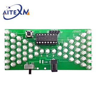 ชุดนาฬิกาทรายอิเล็กทรอนิกส์ 5V DIY พร้อมบอร์ด PCB สองชั้น 84*40 มม.