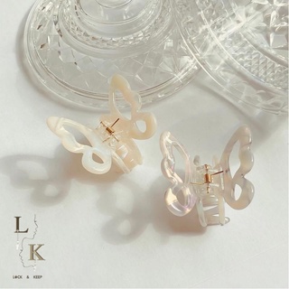 Lock and Keep Jewel กิ๊บผีเสื้อ Marble Butterfly Claw S