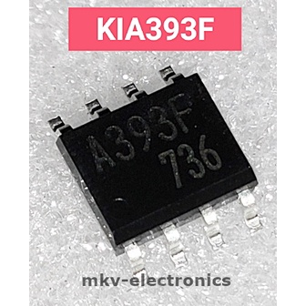 (2ตัว) KIA393F , KA393 , A393F , LM393 , 393 , SOP-8 ใช้แทนกันได้ (รหัสสินค้า M00630)