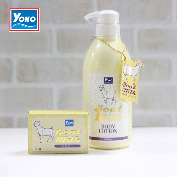 เพิ่มการบำรุงผิวX2 โยโกะ โลชั่นบำรุงผิว สารสกัดน้ำนมแพะ คอลลาเจน+สารกันแดด/YOKO GOAT MILK BODY