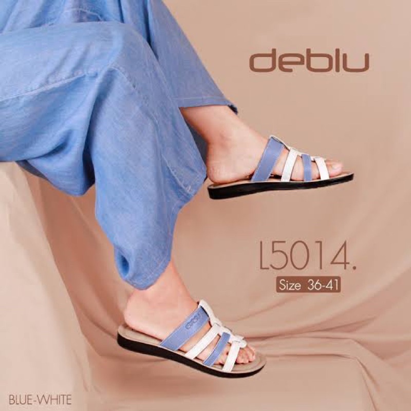 NFshoes ถูกสุด! รองเท้าแตะ หญิง เพื่อสุขภาพ Deblu เดอบลู รุ่น L5014 พื้นนุ่ม น้ำหนักเบา ของแท้ 100%