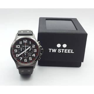 นาฬิกา TW STEEL MENS TW423 48 MM PILOT QUARTZ CHRONOGRAPH พร้อมกล่อง (ใหม่)