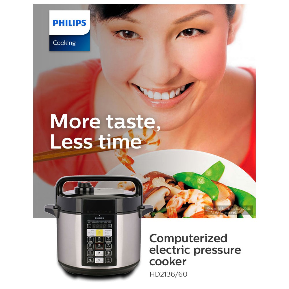 Philips Electric Pressure Cooker 5.0L HD2136 (HD213660) tasintegration ThaiPick