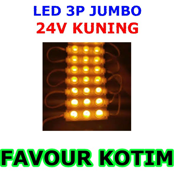 MATA โมดูล LED SMD 3 EYES 3W SMD สีเหลือง DC 24V กันน้ํา FVKOTIM