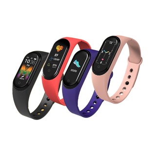 M5 Smart Watch Band นาฬิกาวัดชีพจร ความดัน Smart band M3 115plus พร้อมส่ง สมาร์ทวอทช์ พร้อมส่งจากไทย มีเก็บปลายทาง