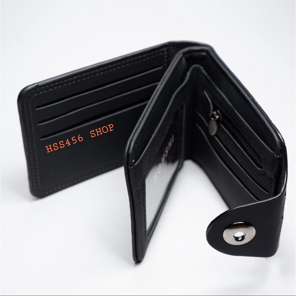 กระเป๋าสตางค์ผู้ชาย BOMSHI ขนาดเล็ก #XH-005 กะดุมครึ่ง - รูปที่ 6