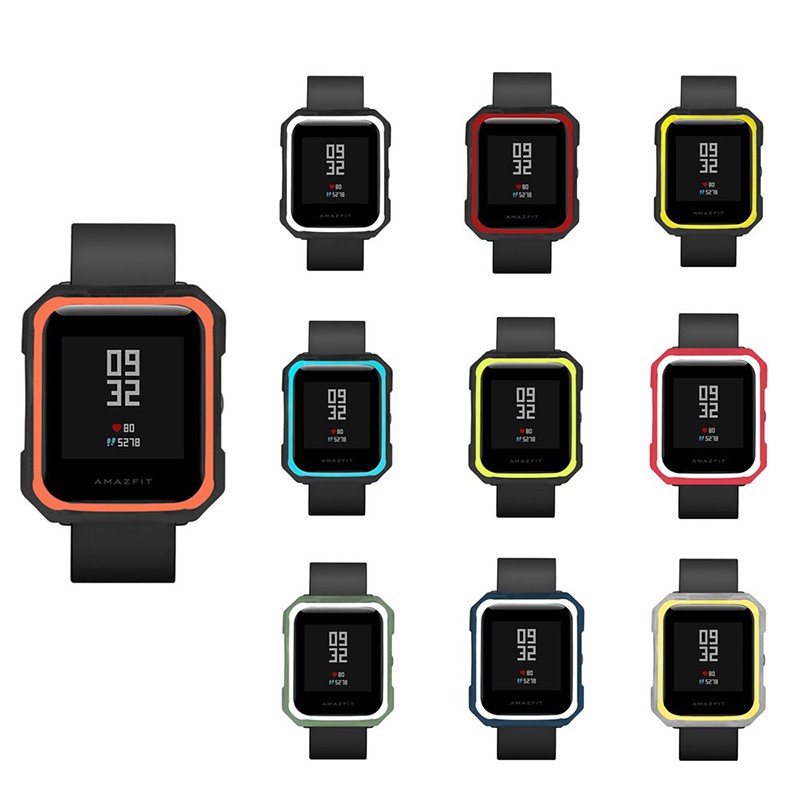 ครอบคลุมคดีคุ้มครองสำหรับ Xiaomi Huami Amazfit Bip Youth Watch ฝาครอบซิลิโคน Case Loricaeสำหรับ Xiaomi Huami Smart Watch