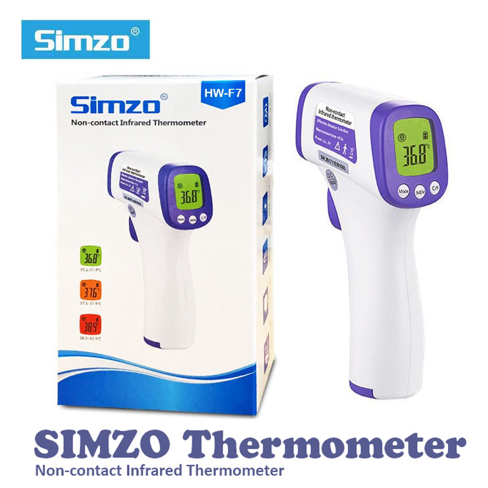 [พร้อมส่ง รับประกัน 1ปี] ซิมโซ เครื่องวัดไข้ดิจิตอล อินฟราเรด เทอร์โมมิเตอร์ simzo, Non-contact infrared thermometer
