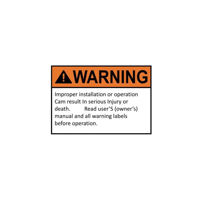 สติ๊กเกอร์เตือนภัย (Warning sticker, Caution sticker) กันน้ำได้/ฉีกไม่ขาด ***ใช้ติดในที่ร่มเท่านั้น!