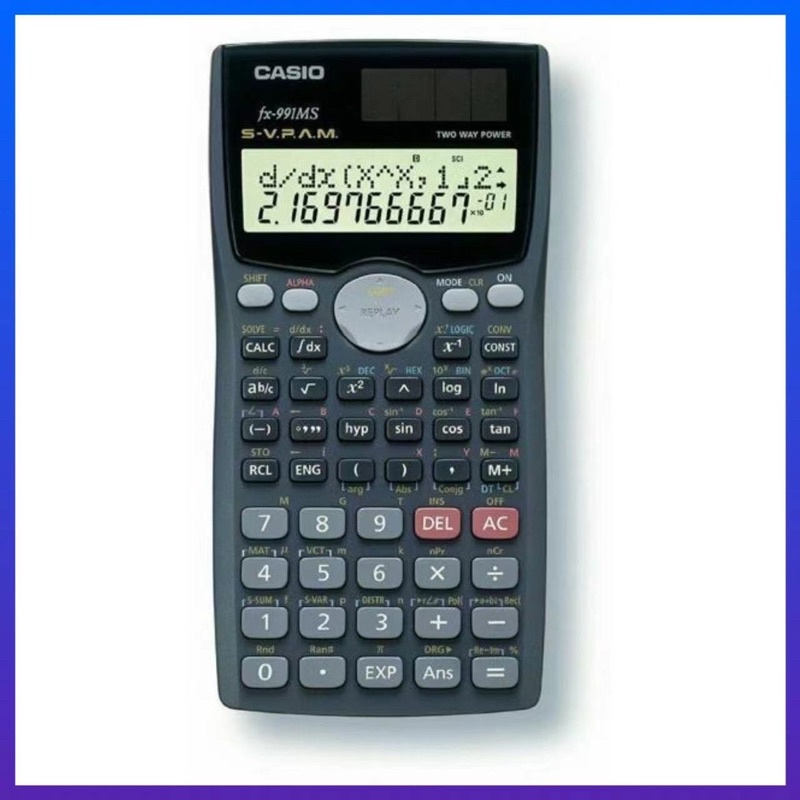 CASIO เครื่องคิดเลข วิทยาศาสตร์ คาสิโอ รุ่น fx-991MS สีเทาดำ