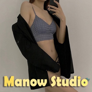 บราสายเดี่ยว เสื้อกล้าม สายเดี่ยว บราสายเดี่ยวแบบสวม 4016# Manow.studio