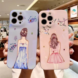 Yjd เคส Vivo X70 Pro เทพธิดา การ์ตูนเพชร เคสโทรศัพท์ กันกระแทก