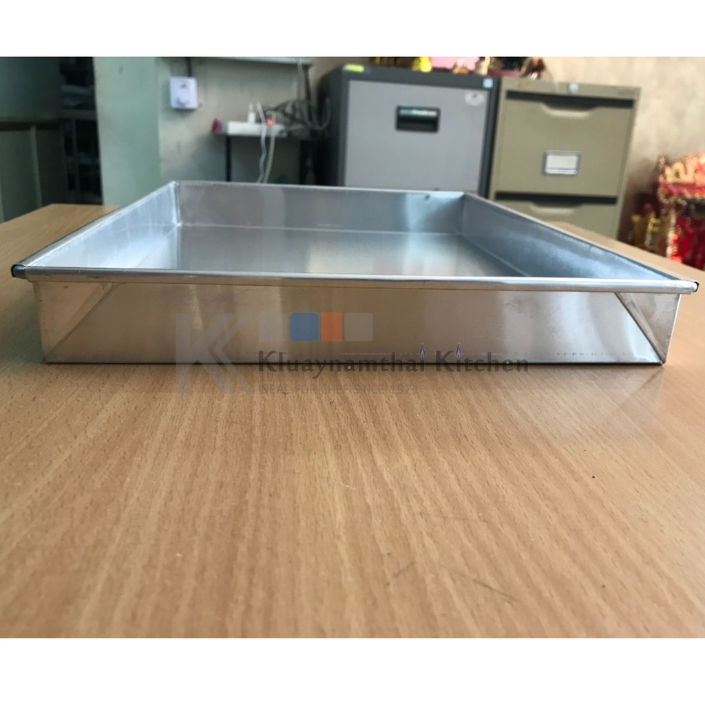 ถาดอะลูมิเนียมขอบตรงขนาด 11*15*1.5นิ้ว - รูปที่ 2