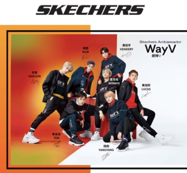 wayv x skechers