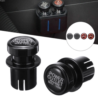 2x Car Cigarette Lighter Plug Outlet Cover Cap 12V Socket 21MM Universal