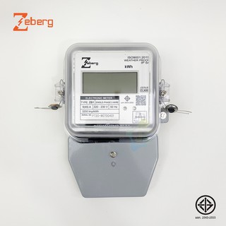 Zeberg มิเตอร์อิเล็กทรอนิกส์ 5(45)A 1P 2W รุ่น ZB1 มิเตอร์ดิจิตอล