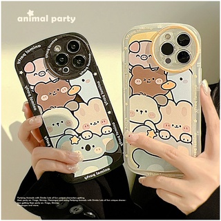 เคสโทรศัพท์มือถือ ซิลิโคนนุ่ม ลายสวนสัตว์ เป็ด หมี สําหรับ Realme 5 5i 6i C3 C35 C21Y C25Y C21 RealmeC11 C11 2021 C25 C15 C12 C2