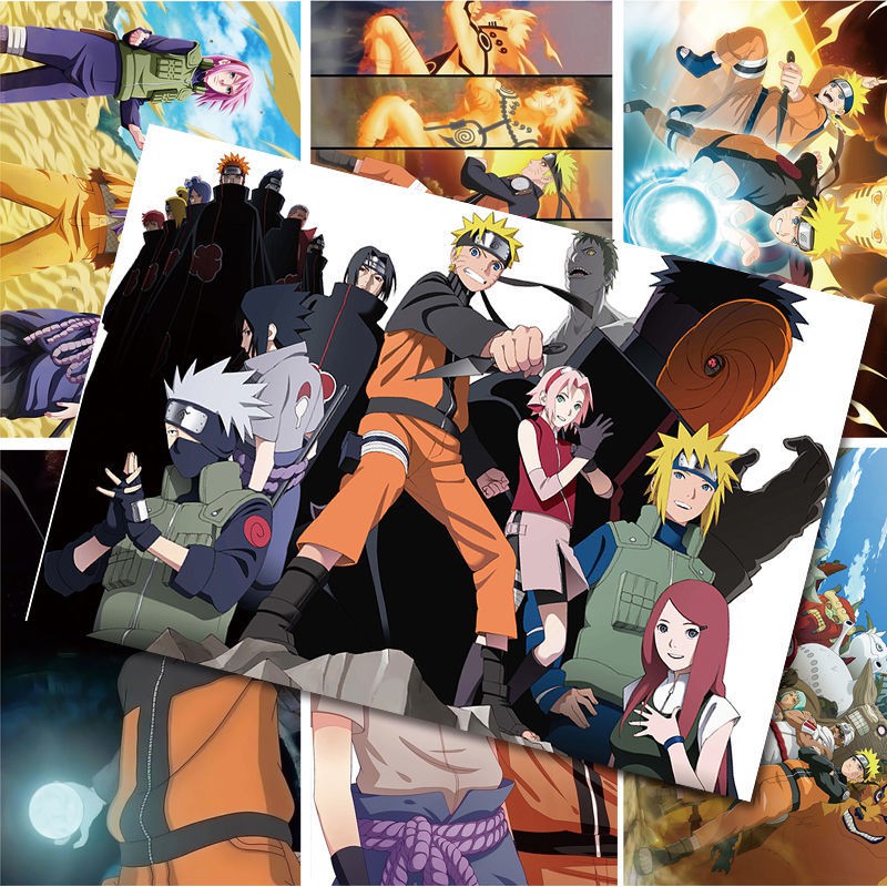 โปสเตอร์นารูโตะ ครอบครัว Fuku Akatsuki องค์กร Naruto Sasuke Post Wall ...