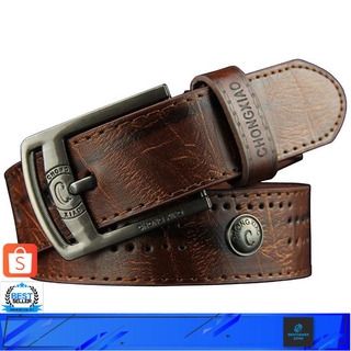 Gentlemen item เข็มขัดผู้ชาย เข็มขัดหนัง เข็มขัดคุณภาพสูง Top Quality Man Fashion Leather Belt No. 1712