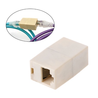 Qj อะแดปเตอร์เชื่อมต่อสายเคเบิล LAN RJ45 CAT5 CAT5E