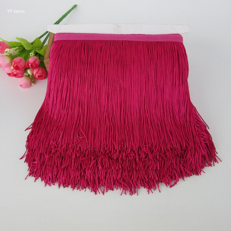 ริบบิ้นลูกไม้ สีม่วง ยาว 15 ซม. ยาว 10 หลา สําหรับตกแต่งชุดเดรสละติน เวที - รูปที่ 5