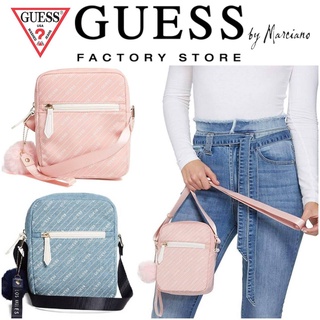 💥SALE 💥 GUESS LOGO CROSSBODY BAG WITH POM POM  Code:B5D270965 แบรนด์แท้ 100% งาน Outlet