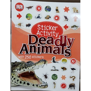 Deadly animals Stickers activities book