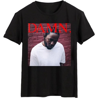 เสื้อยืดโอเวอร์ไซส์เสื้อยืด พิมพ์ลายกราฟิก Kaos Kendrick Lamar Damn Album Rapper Bootleg สําหรับผู้ชายS-3XL