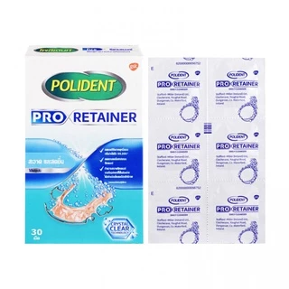 Polident / Polident Pro Retainer เม็ดฟู่แช่ฟันปลอม