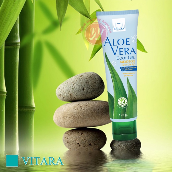 Vitara Aloe Vera Cool Gel 120 G ไวทาร้า เจลว่านหางจระเข้ สูตรเย็น อโลเวล่า คูลเจล Shopee Thailand 2782