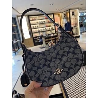 💕NEW COACH C8163 KLEO HOBO IN SIGNATURE CHAMBRAY อุปกรณ์ full set