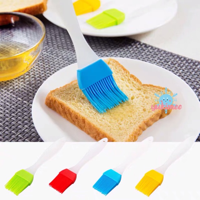 แปรงซิลิโคนทนความร้อนสําหรับทาน้ํามันบาร์บีคิวเBasting Brush Bakeware Pastry Bread Oil Cream Cooking Tool Silicone