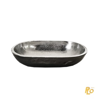 ถ้วยใส่ของตกแต่งและเครื่องประดับ ทรงรีขนาดกลาง | Philos Oval Medium Bowl Silver : PF4-CN1909