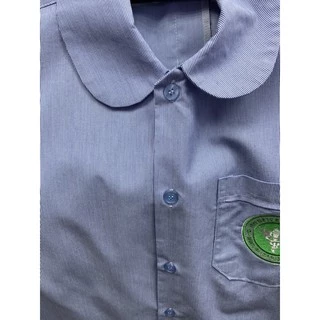เสื้อสาธารณสุขคอบัว เสื้อลายริ้วอนามัย พร้อมส่ง