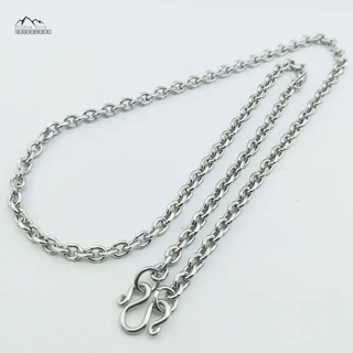 C61 ลายคดกริช 5-6 มิล ยาว 24-30 นิ้ว ห้อยพระ 1-3-5-7-9 สร้อยคอ สร้อยสแตนเลสแท้ สร้อยพระ necklace