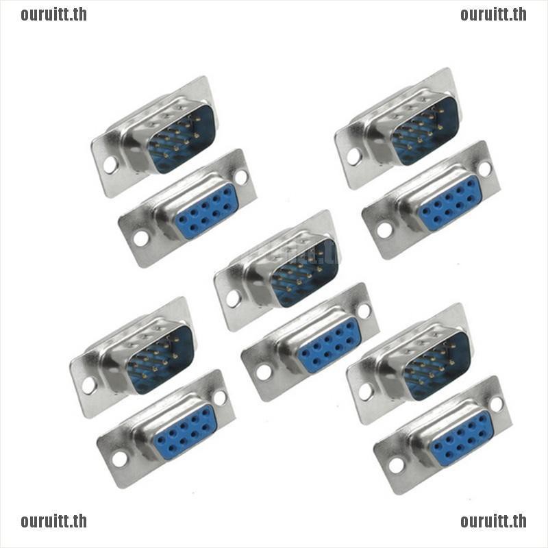 Wire Crimp DB9 RS232 Male Female Hood Solder Plug Connector Assembly Shell Cover With 746756 - Foto 9